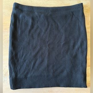 Trouve Black Ribbed Knit Pencil Skirt Nordstrom